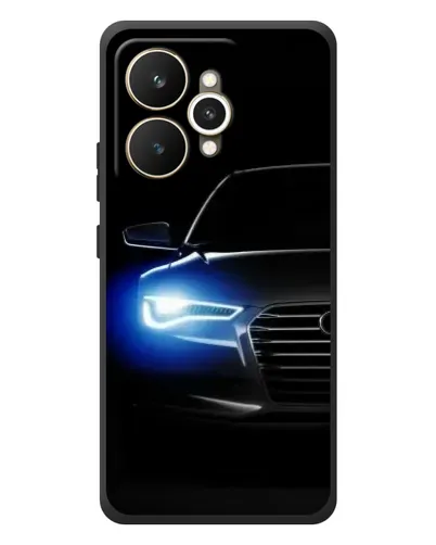 Чехол для Realme 15 с картинкой «Неоновый взгляд Audi»