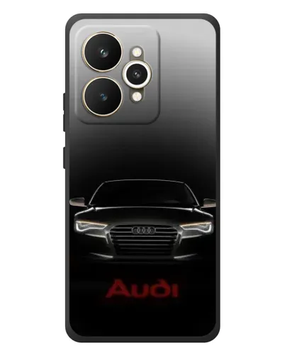 Чехол для Realme 15 с картинкой «Audi — градиентный контур»