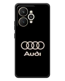 Чехол для Realme 15 с картинкой «Audi — золотой логотип»