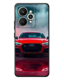Чехол для Realme 15 с картинкой «Audi RS — красный стиль»