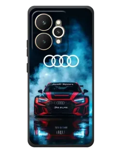 Чехол для Realme 15 с картинкой «Audi Sport — неон»