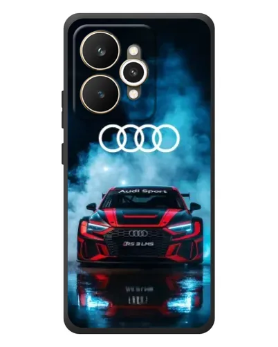 Чехол для Realme 15 с картинкой «Audi Sport — неон»