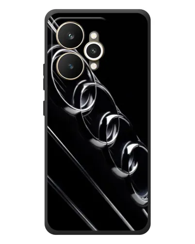 Чехол для Realme 15 с картинкой «Audi — абстрактные кольца»