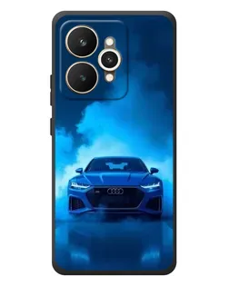 Чехол для Realme 15 с картинкой «Audi — голубая энергия»