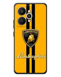 Чехол для Realme 15 с картинкой «Lamborghini Stripe желтый»