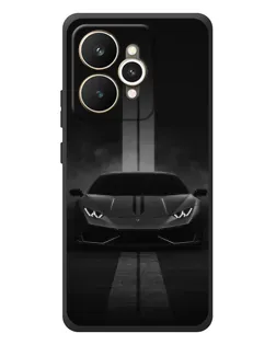 Чехол для Realme 15 с картинкой «Lamborghini симметрия дорог»