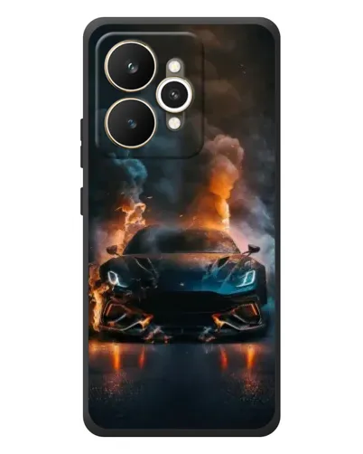 Чехол для Realme 15 с картинкой «Lamborghini дымная эстетика»