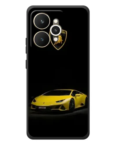 Чехол для Realme 15 с картинкой «Lamborghini желтый акцент»