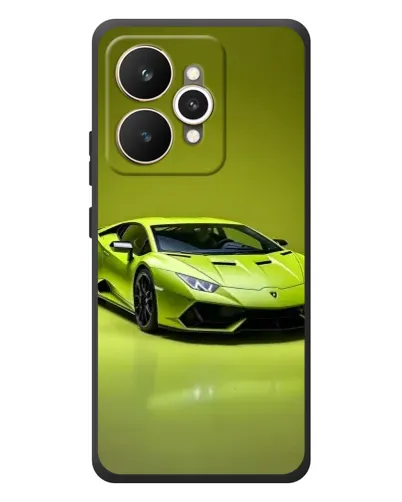 Чехол для Realme 15 с картинкой «Салатовый Lamborghini Huracan»