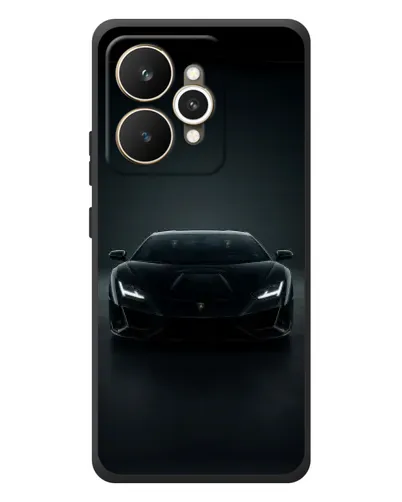 Чехол для Realme 15 с картинкой «Черный Lamborghini Aventador»
