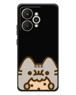 Чехол для Realme 15 с картинкой «Пушин на черном»