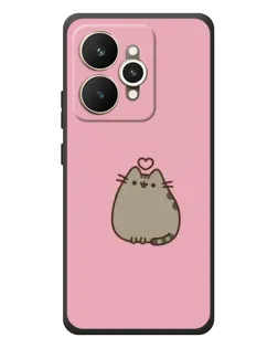 Чехол для Realme 15 с картинкой «Pusheen сердце»