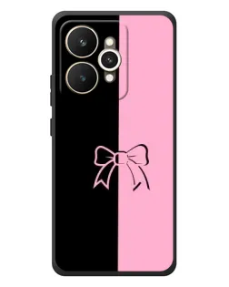Чехол для Realme 15 с картинкой «Половинки банта»