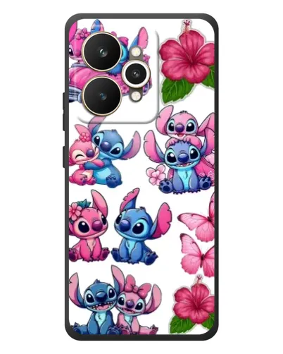 Чехол для Realme 15 с картинкой «Стикеры Stitch и Angel»