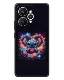Чехол для Realme 15 с картинкой «Stitch в цветах»