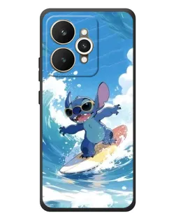 Чехол для Realme 15 с картинкой «Стич на волне»
