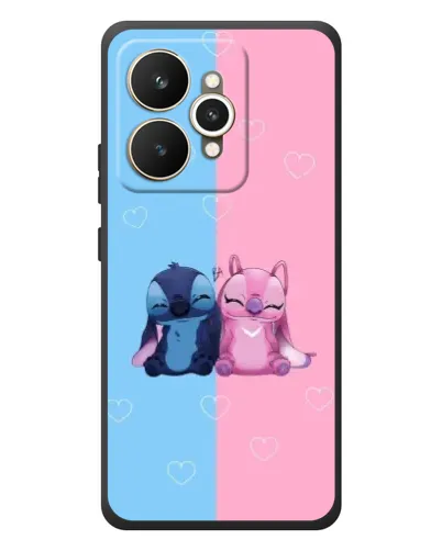 Чехол для Realme 15 с картинкой «Stitch и Angel Love»