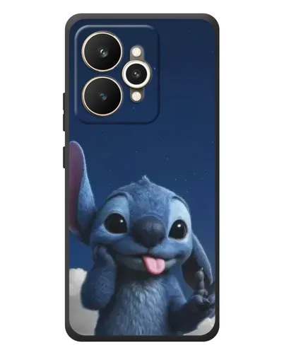 Чехол для Realme 15 с картинкой «Стич в облаках»