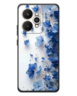 Чехол для Realme 15 с картинкой «Голубой цветочный каскад» Чехол для Realme 15 с картинкой «Голубой цветочный каскад»