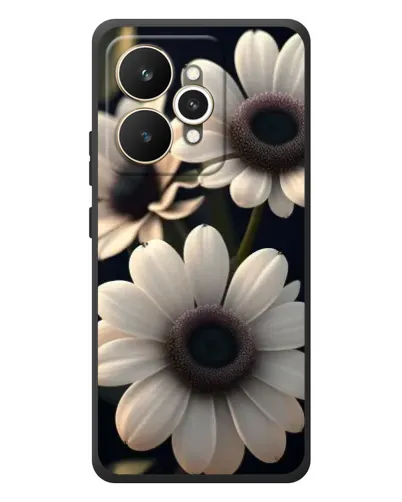 Чехол для Realme 15 с картинкой «Белые маргаритки макро»