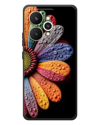 Чехол для Realme 15 с картинкой «Радужный цветок»