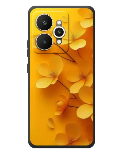 Чехол для Realme 15 с картинкой «Золотые лепестки»