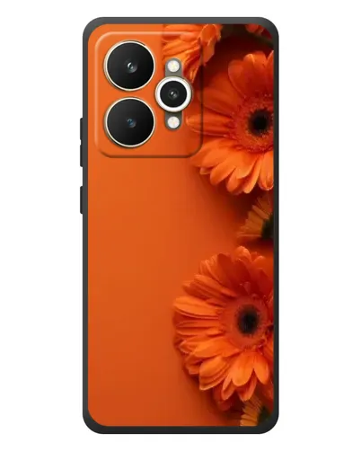 Чехол для Realme 15 с картинкой «Оранжевые герберы»