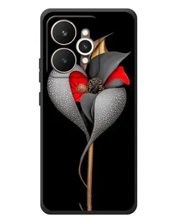 Чехол для Realme 15 с картинкой «Серебряный фантазийный цветок» Чехол для Realme 15 с картинкой «Серебряный фантазийный цветок»