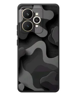 Чехол для Realme 15 с картинкой «Темный абстрактный камуфляж»