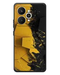 Чехол для Realme 15 с картинкой «Золотые осколки геометрии»
