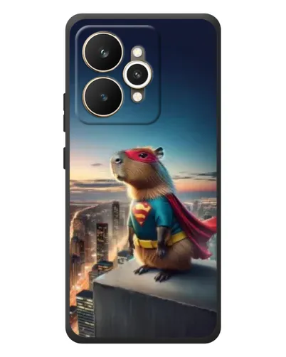 Чехол для Realme 15 с картинкой «Капи-мен супергерой»