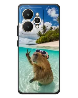 Чехол для Realme 15 с картинкой «Капибара на море» Чехол для Realme 15 с картинкой «Капибара на море»