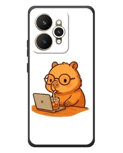 Чехол для Realme 15 с картинкой «Капибара с ноутбуком» Чехол для Realme 15 с картинкой «Капибара с ноутбуком»