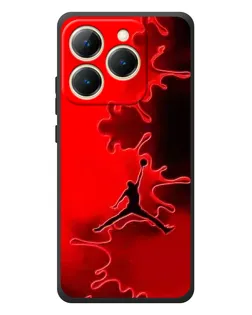 Чехол для Realme 15T с картинкой «Jordan Red Smoke»