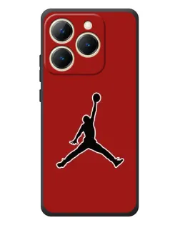Чехол для Realme 15T с картинкой «Jordan Red Back»