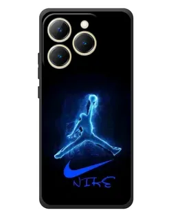 Чехол для Realme 15T с картинкой «Jordan Neon Blue»