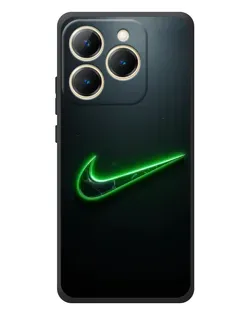 Чехол для Realme 15T с картинкой «Неоновый контур Nike»
