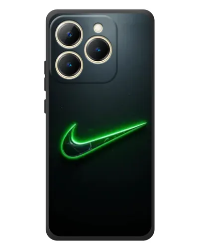 Чехол для Realme 15T с картинкой «Неоновый контур Nike» Чехол для Realme 15T с картинкой «Неоновый контур Nike»