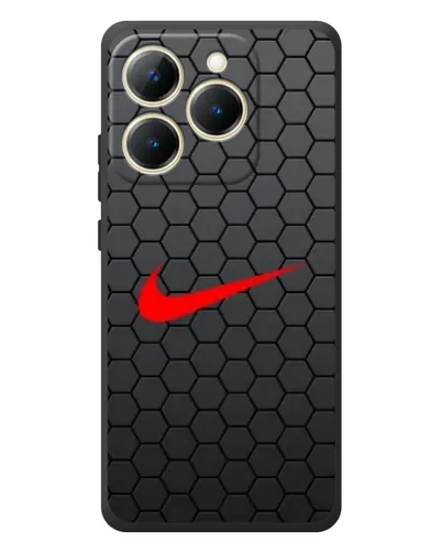 Чехол для Realme 15T с картинкой «Nike — карбоновая сетка» Чехол для Realme 15T с картинкой «Nike — карбоновая сетка»