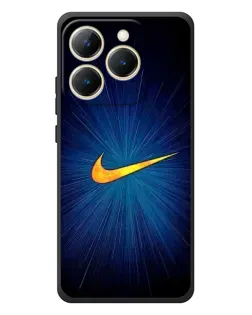 Чехол для Realme 15T с картинкой «Синий пульс Nike»