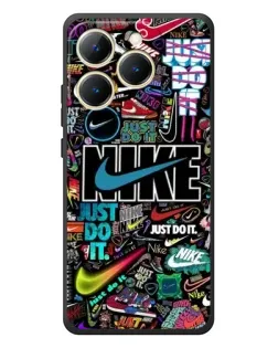 Чехол для Realme 15T с картинкой «Яркий коллаж Nike»