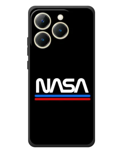 Чехол для Realme 15T с картинкой «NASA — классика Red Blue»