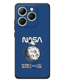 Чехол для Realme 15T с картинкой «NASA — лунная миссия»