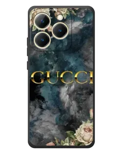 Чехол для Realme 15T с картинкой «Абстрактные цветы Gucci» Чехол для Realme 15T с картинкой «Абстрактные цветы Gucci»