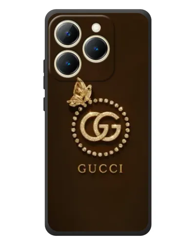 Чехол для Realme 15T с картинкой «Gucci — золотая бабочка» Чехол для Realme 15T с картинкой «Gucci — золотая бабочка»