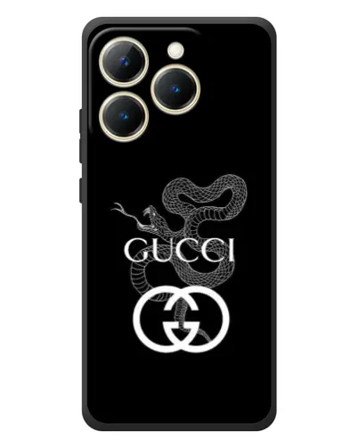 Чехол для Realme 15T с картинкой «Gucci — серебряная змея» Чехол для Realme 15T с картинкой «Gucci — серебряная змея»