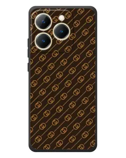 Чехол для Realme 15T с картинкой «Gucci — золотые диагонали» Чехол для Realme 15T с картинкой «Gucci — золотые диагонали»