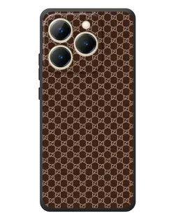 Чехол для Realme 15T с картинкой «Gucci — шоколадная сетка» Чехол для Realme 15T с картинкой «Gucci — шоколадная сетка»