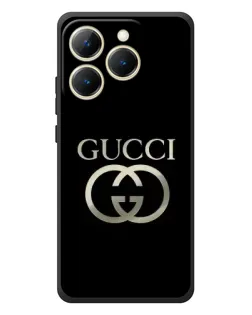 Чехол для Realme 15T с картинкой «Gucci — золото на черном» Чехол для Realme 15T с картинкой «Gucci — золото на черном»