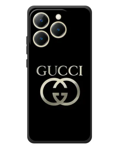Чехол для Realme 15T с картинкой «Gucci — золото на черном» Чехол для Realme 15T с картинкой «Gucci — золото на черном»